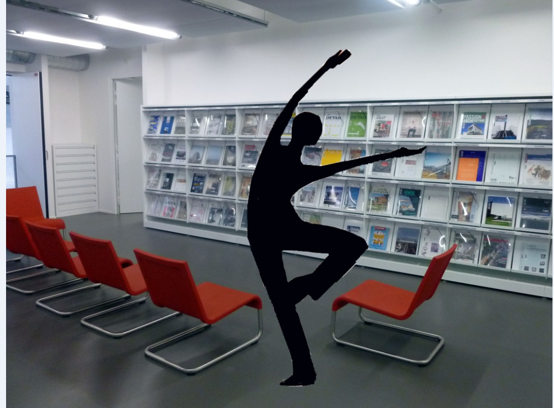 Des danseurs à la bibliothèque